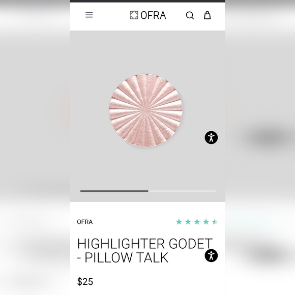 NEW Ofra Pillow Talk Highlighter 4g Godet Pan Refill Mini - Picture 6 of 7